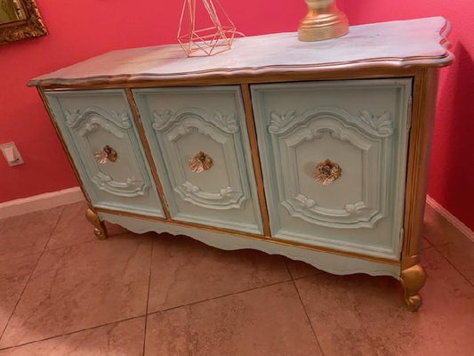 Mint & Gold Sideboard